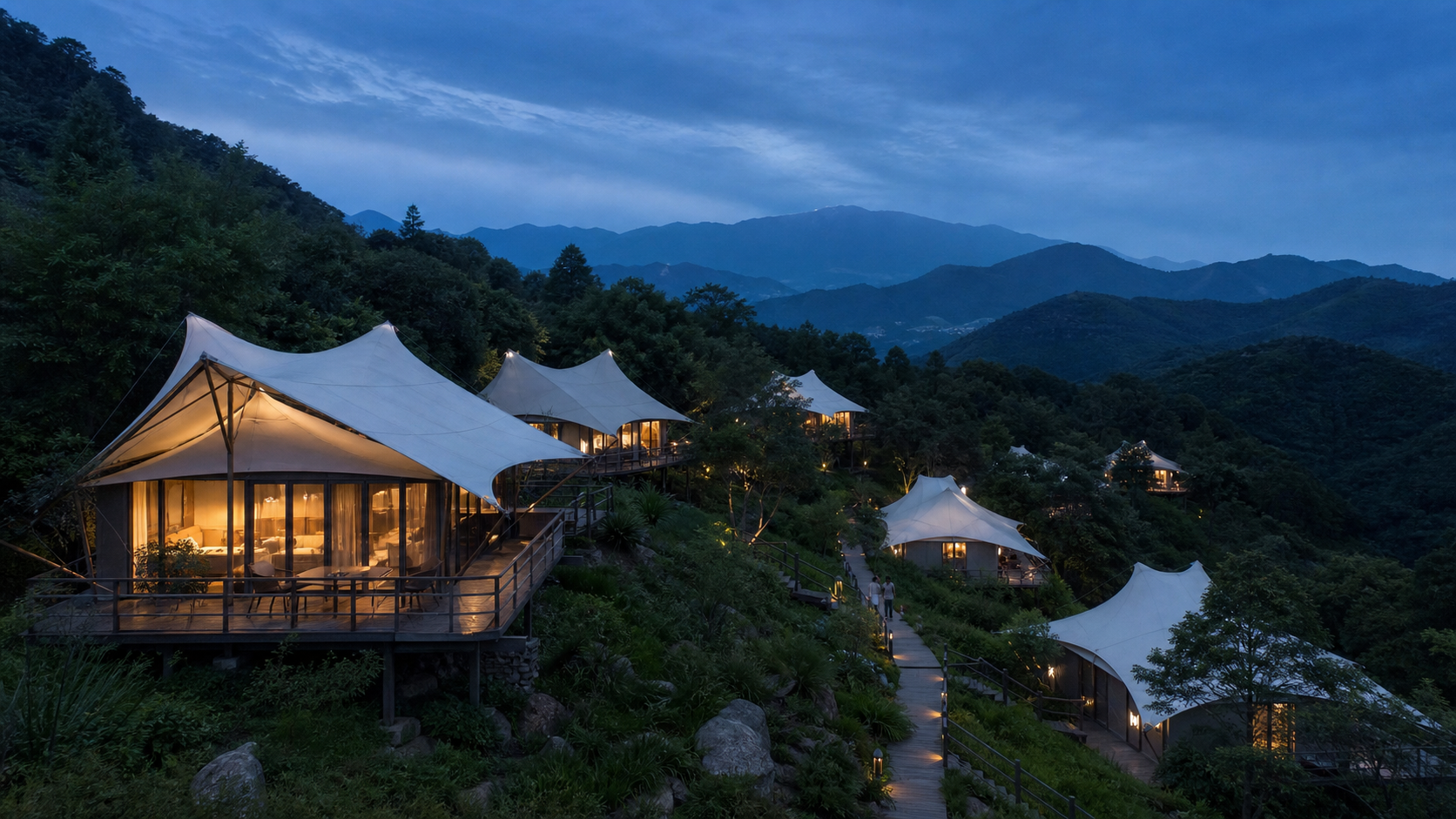 山地度假场景